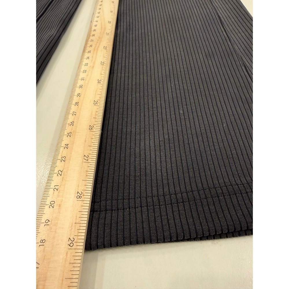 lululemon Ribbed Softstreme Flared Pant Short Womens 0 Black New High Rise 30" - Picture 6 of 12